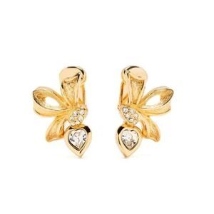 Vintage style bow earrings N352